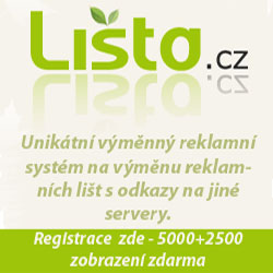 Lišta.cz: Registrací pres teno reklamní banner získáte 7.500 kreditu.